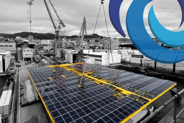 Botada la primera plataforma fotovoltaica offshore flotante del proyecto RENOVAR