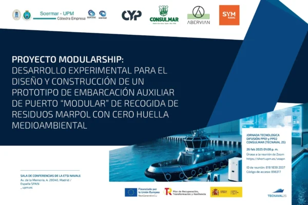 La Cátedra Empresa SOERMAR - UPM organiza una jornada tecnológica sobre los proyectos MODULARSHIP